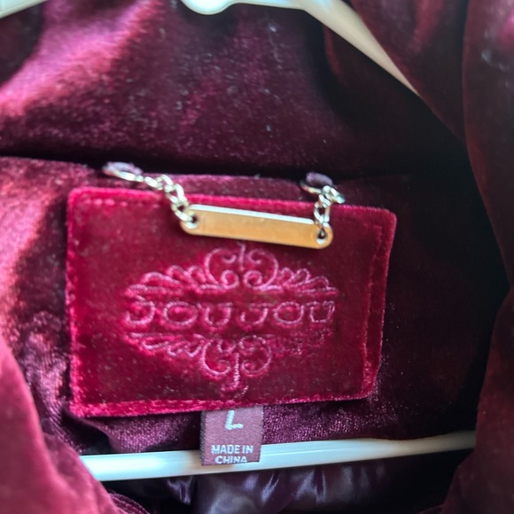 Woman’s LARGE faux velvet bomber jacket - Picture 3 of 3